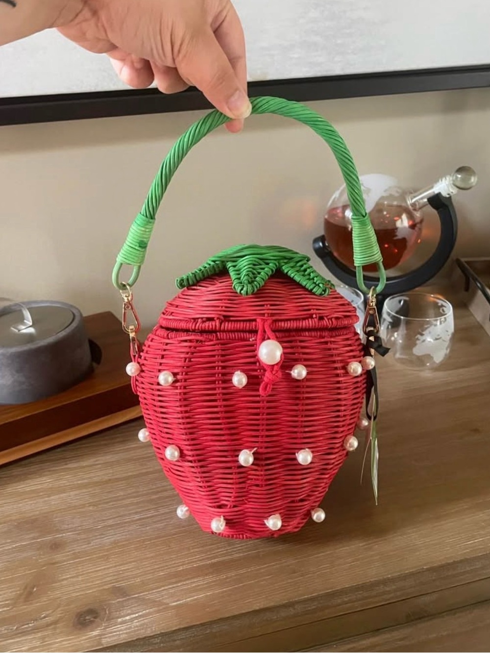 Limited Edition Kate Spade x Target Strawberry Mini Bag with Pearl Accents